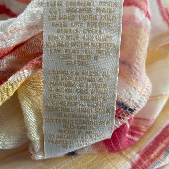 Hope & Harlow Striped Blouse Boho, Resort, Classic Chic, Light Whimsygoth - Picture 4 of 8